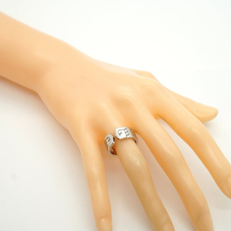【6jkb0187】カルティエ リング C2/2000年クリスマス限定 K18WG ホワイトゴールド ＃52【中古】レディース