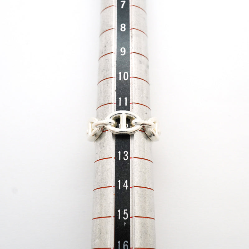 【6jkb0193】エルメス リング アンシェネ シェーヌダンクル シルバー925 ＃52【中古】レディース