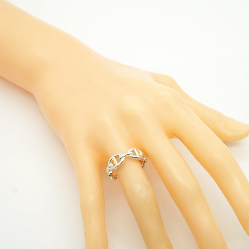 【6jkb0193】エルメス リング アンシェネ シェーヌダンクル シルバー925 ＃52【中古】レディース