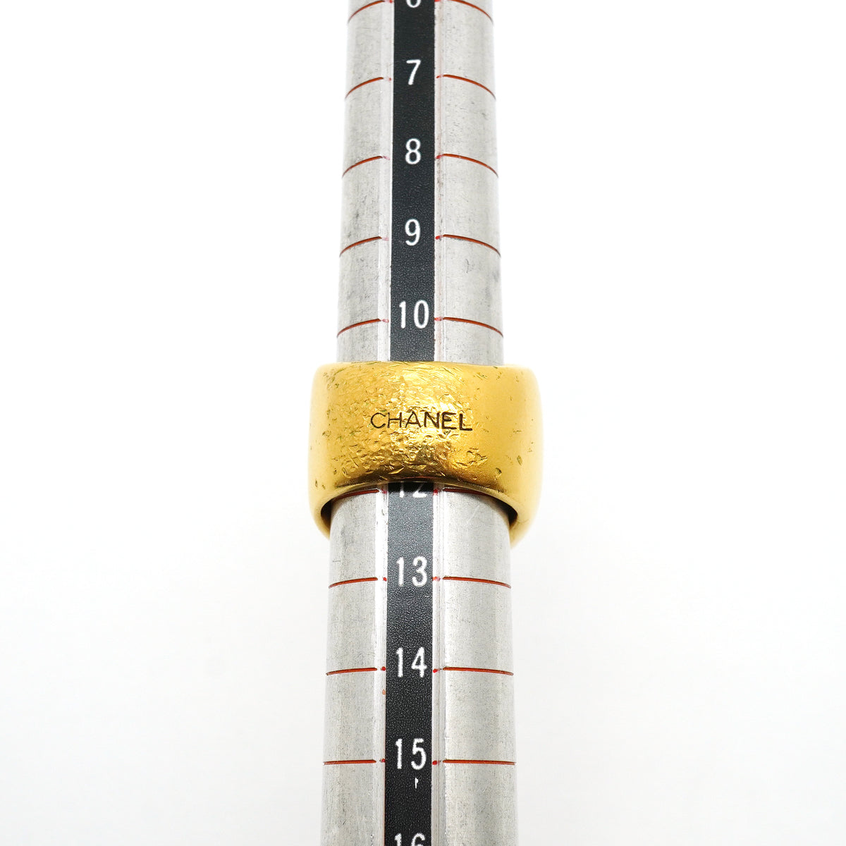 【6jkb0196】シャネル リング ココマーク シャネルロゴ GPメッキ グリポア ゴールド 12号【中古】レディース