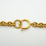 【6jkb0197】シャネル ネックレス ヴィンテージ ココマーク 丸型 サークル GPメッキ ゴールド【中古】レディース