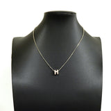 【6jkb0198】エルメス ネックレス ミニポップアッシュ メタル シルバー ピンク【中古】レディース