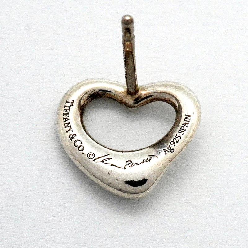 【6jkb0203】ティファニー ピアス オープンハート シルバー925【中古】レディース