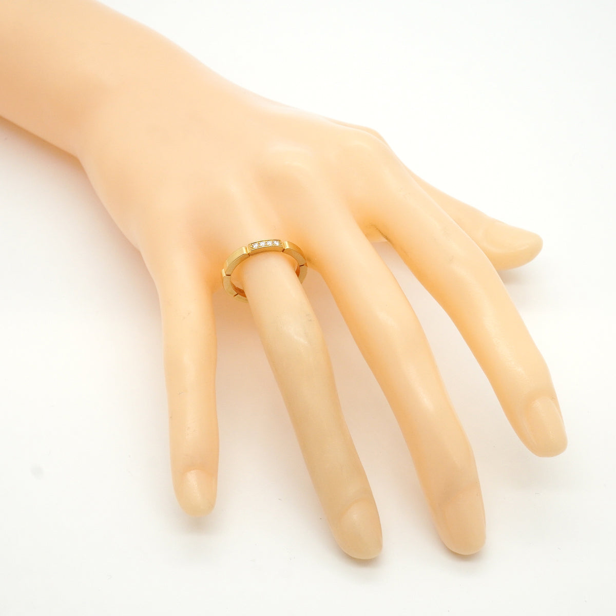 【6jkb0208】カルティエ リング マイヨンパンテール K18YG イエローゴールド ダイヤモンド ＃52【中古】レディース