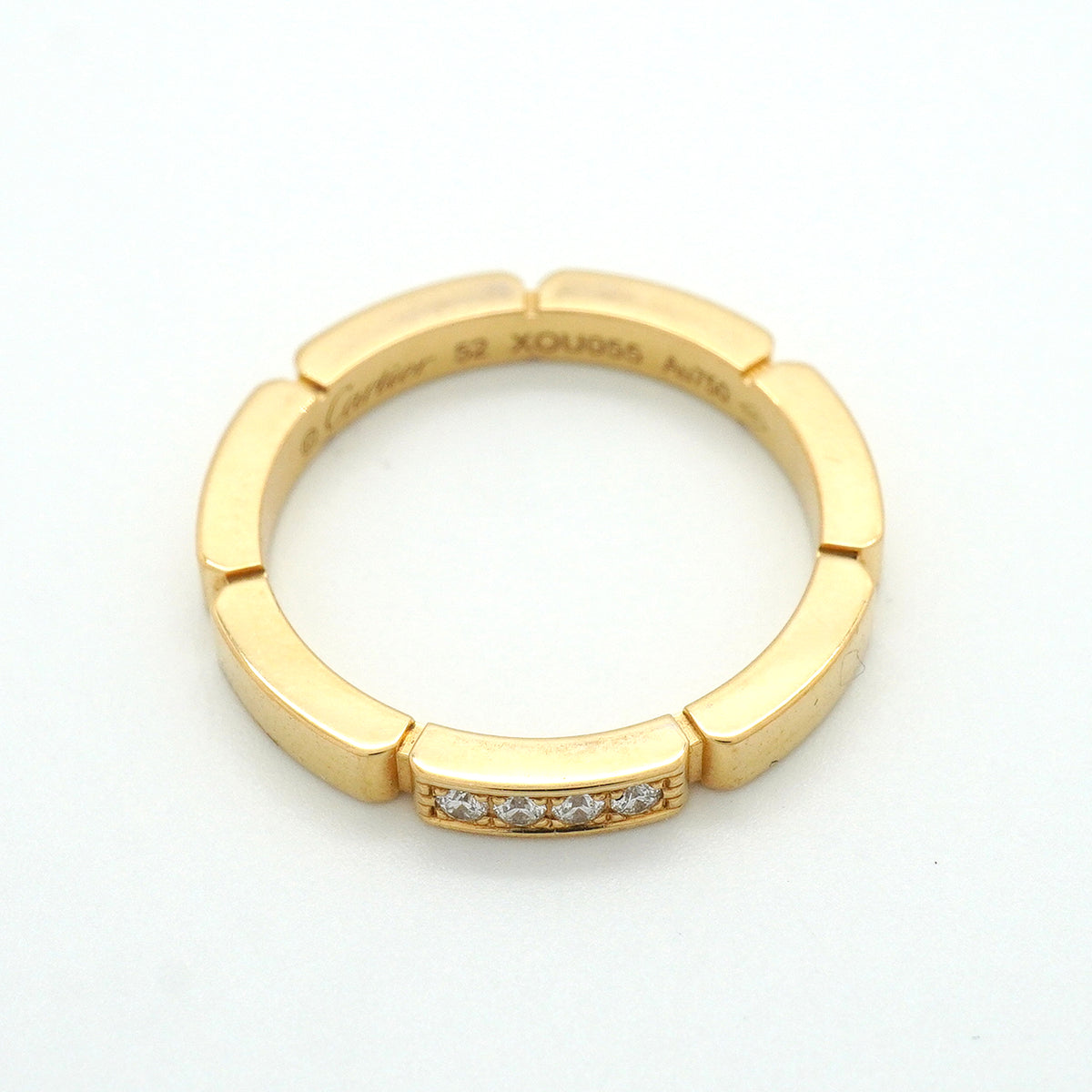 【6jkb0208】カルティエ リング マイヨンパンテール K18YG イエローゴールド ダイヤモンド ＃52【中古】レディース