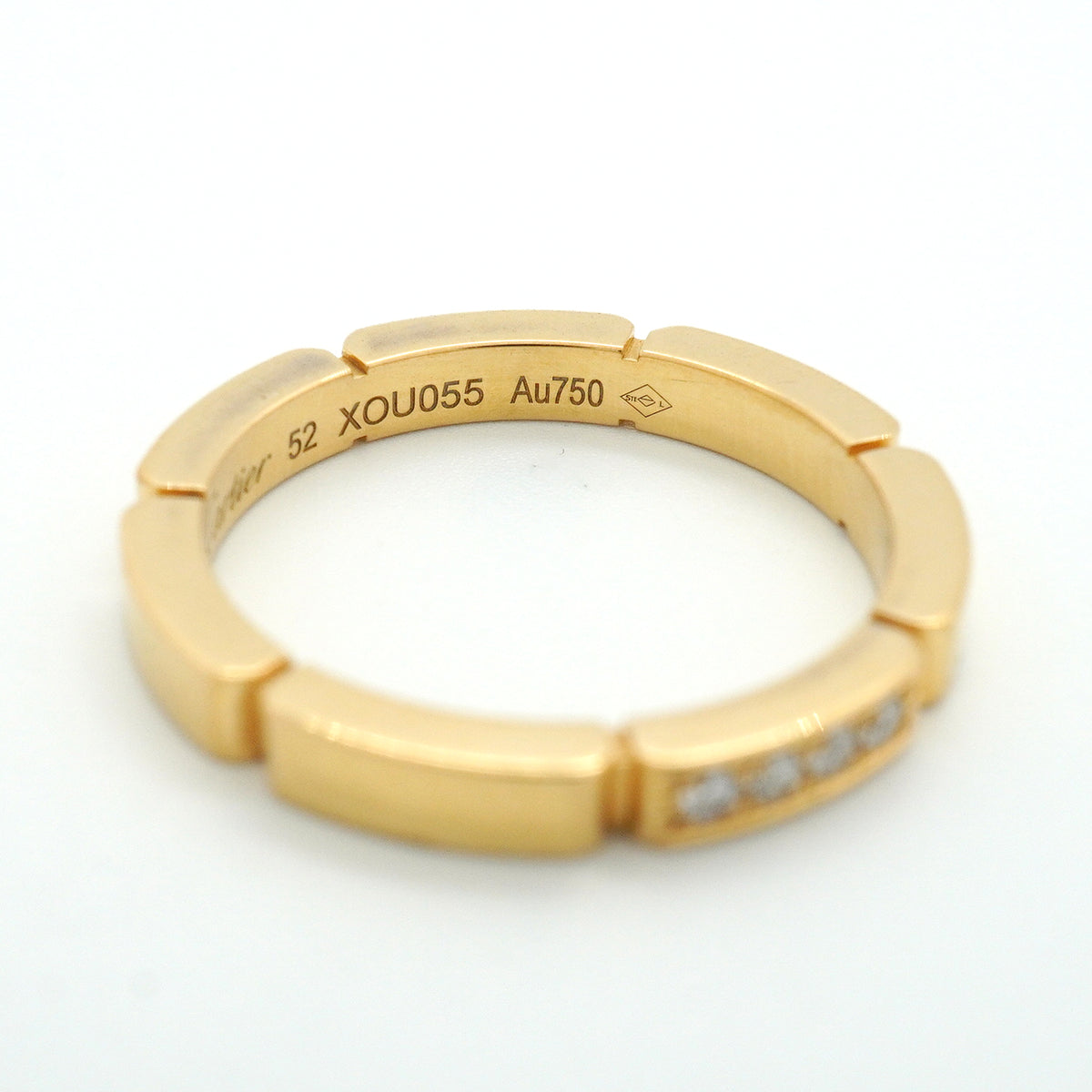 【6jkb0208】カルティエ リング マイヨンパンテール K18YG イエローゴールド ダイヤモンド ＃52【中古】レディース