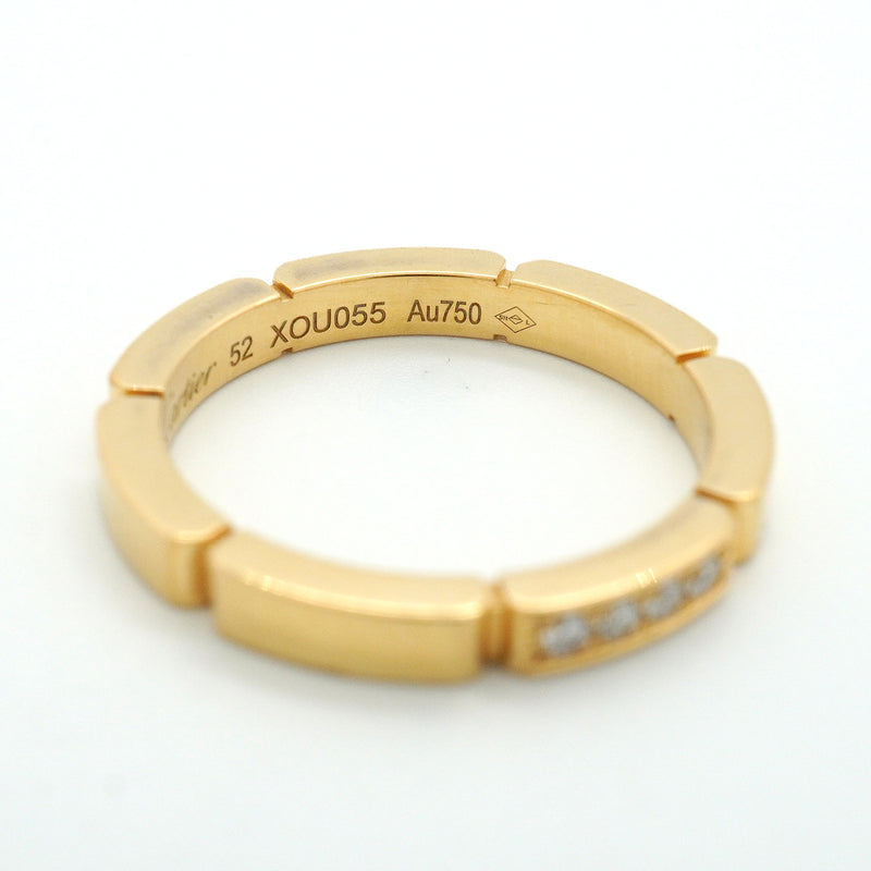 【6jkb0208】カルティエ リング マイヨンパンテール K18YG イエローゴールド ダイヤモンド ＃52【中古】レディース