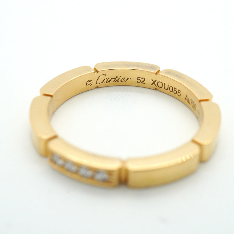 【6jkb0208】カルティエ リング マイヨンパンテール K18YG イエローゴールド ダイヤモンド ＃52【中古】レディース