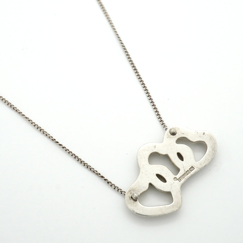 【6jkb0209】ティファニー ネックレス トリプルハート シルバー925【中古】レディース