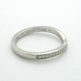 【6jkb0217】カルティエ リング バレリーナ ハーフエタニティ Pt950 プラチナ ダイヤモンド ＃50【中古】レディース