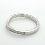 【6jkb0217】カルティエ リング バレリーナ ハーフエタニティ Pt950 プラチナ ダイヤモンド ＃50【中古】レディース