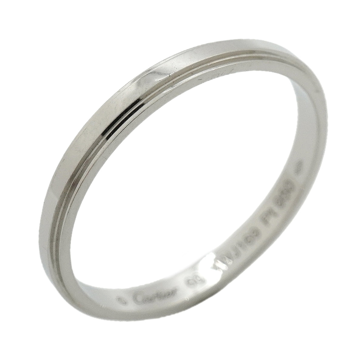 【6jkb0218】カルティエ リング ダムール Pt950 プラチナ ＃60【中古】メンズ