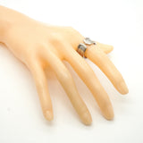 【6jkb0226】カルティエ リング C2/ワイド K18WG ホワイトゴールド ＃60【中古】メンズ