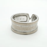 【6jkb0226】カルティエ リング C2/ワイド K18WG ホワイトゴールド ＃60【中古】メンズ