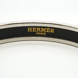 【6jkb0232】エルメス バングル エマイユPM メタル 七宝焼き シルバー グリーン マルチカラー【中古】レディース
