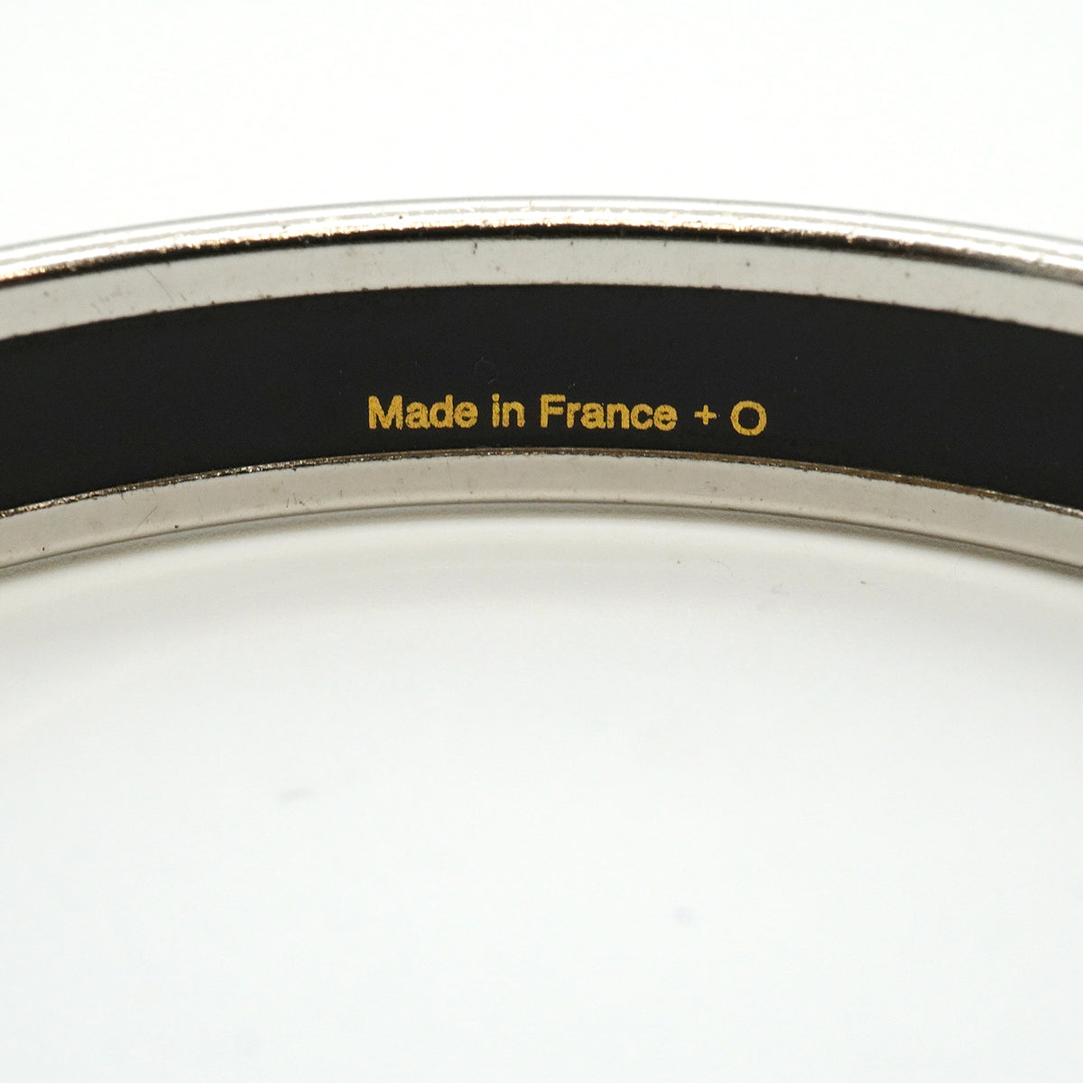 【6jkb0232】エルメス バングル エマイユPM メタル 七宝焼き シルバー グリーン マルチカラー【中古】レディース