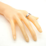 【6jkb0235】カルティエ リング ラブ K18WG ホワイトゴールド マルチストーン マルチカラー ＃59【中古】メンズ