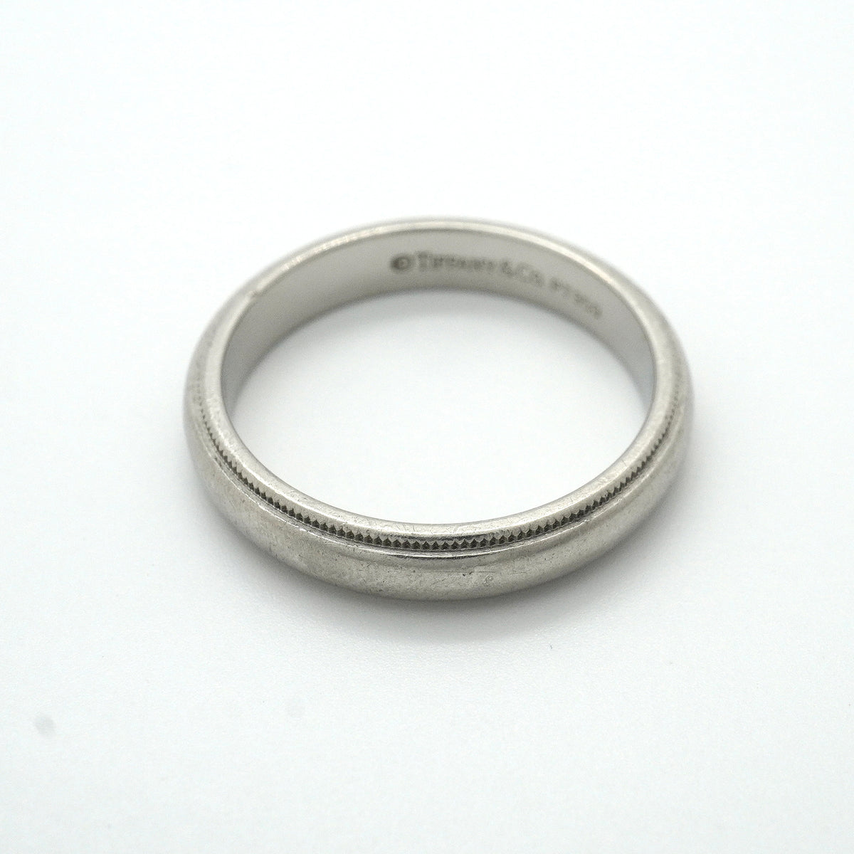 【6jkb0236】ティファニー リング ミルグレイン Pt950 プラチナ 20号【中古】メンズ