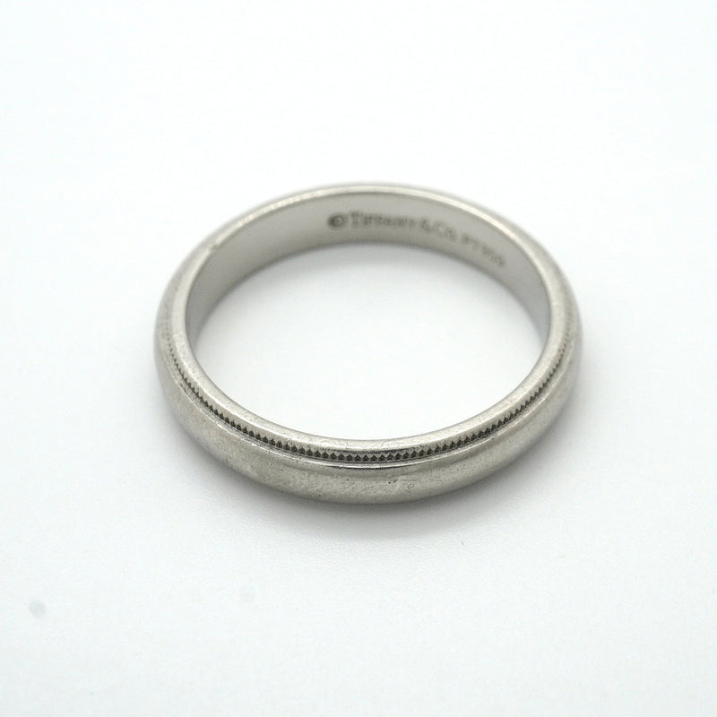 【6jkb0236】ティファニー リング ミルグレイン Pt950 プラチナ 20号【中古】メンズ