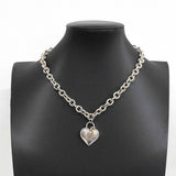 【6jkb0238】ティファニー ネックレス ハートロック/キー K18YG イエローゴールド シルバー925【中古】レディース