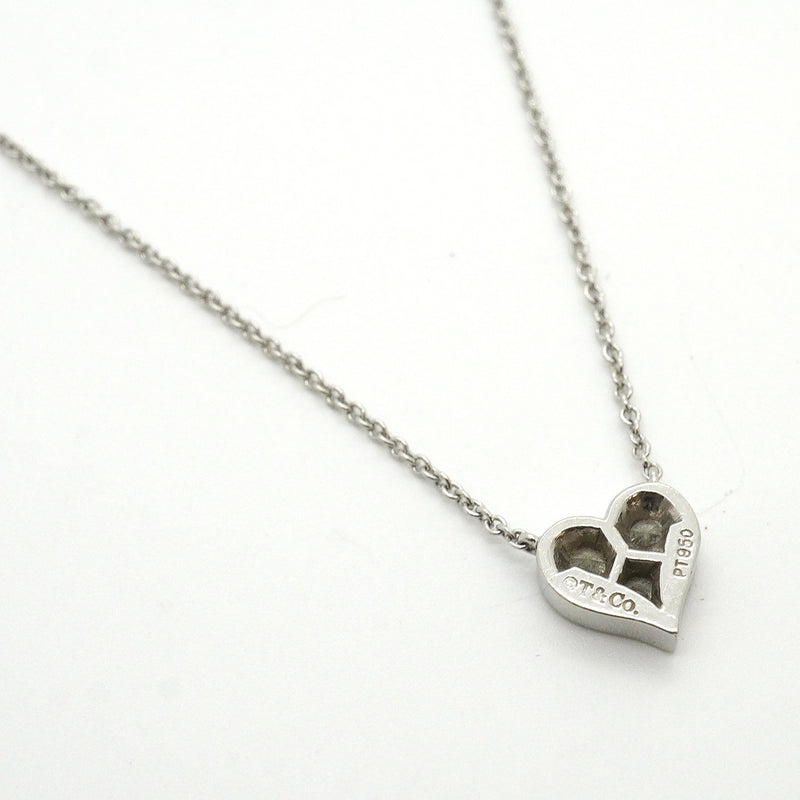 【6jkb0239】ティファニー ネックレス センチメンタルハート 3PD Pt950 プラチナ ダイヤモンド【中古】レディース