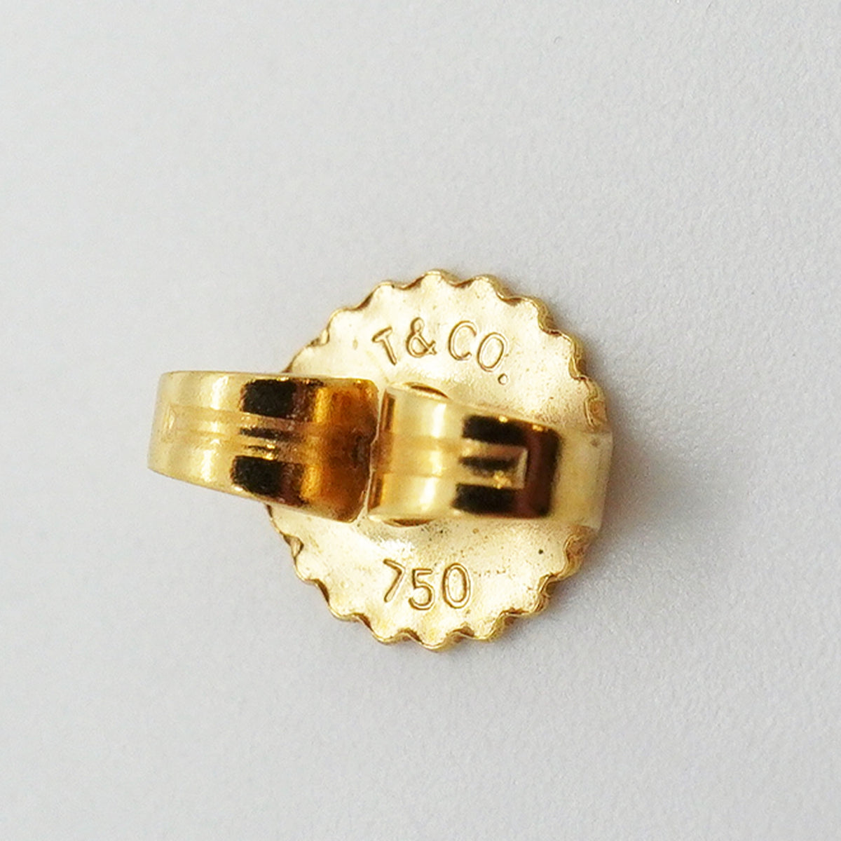【6jkb0241】ティファニー ピアス クロスステッチ K18YG イエローゴールド【中古】レディース