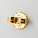 【6jkb0241】ティファニー ピアス クロスステッチ K18YG イエローゴールド【中古】レディース