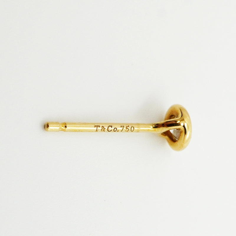 【6jkb0242】ティファニー ピアス バイザヤード 1PD K18YG イエローゴールド ダイヤモンド【中古】レディース