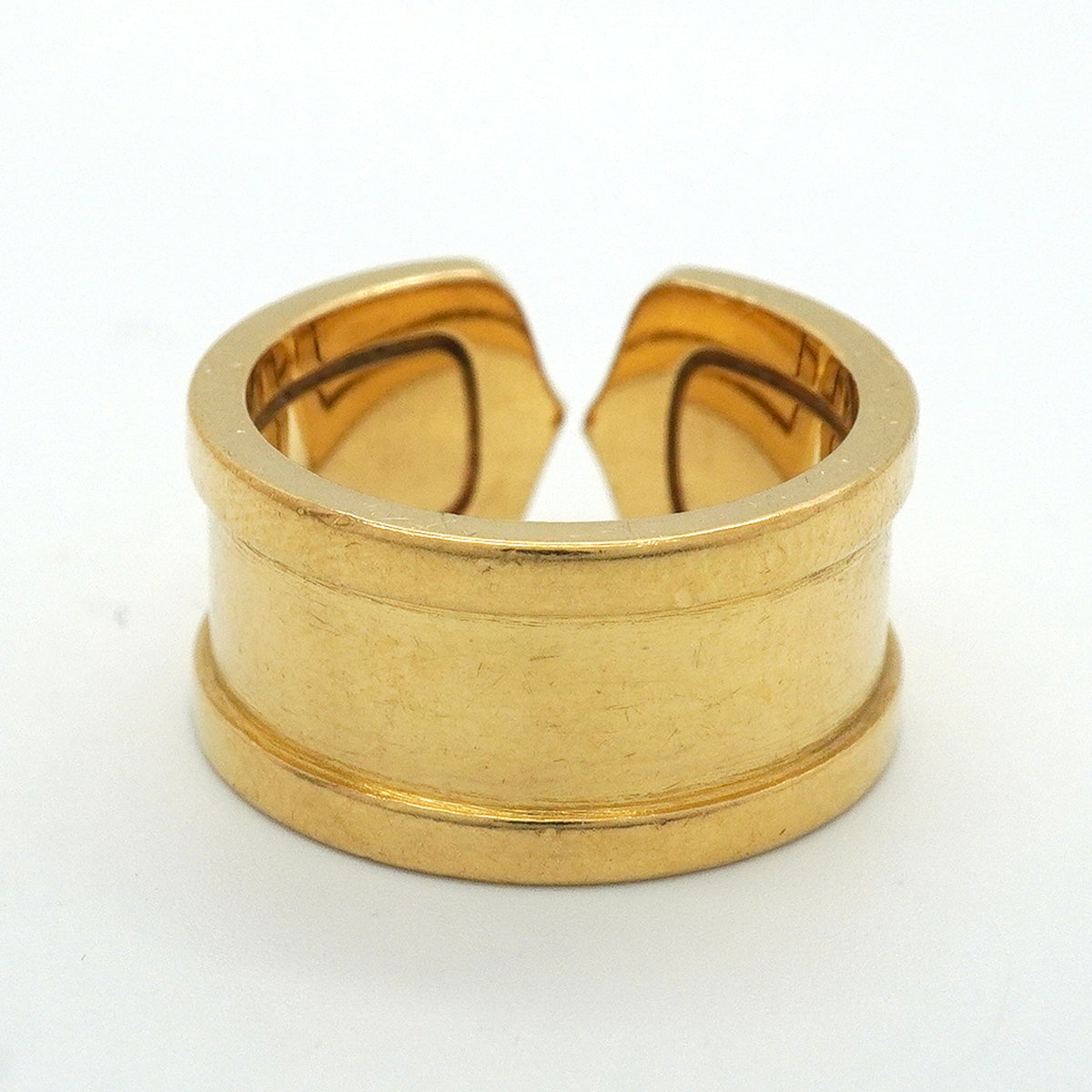 【6jkb0244】カルティエ リング C2/ワイド K18YG イエローゴールド ＃51【中古】レディース