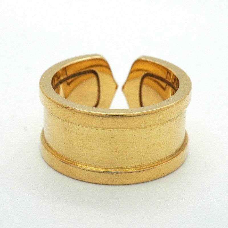 【6jkb0244】カルティエ リング C2/ワイド K18YG イエローゴールド ＃51【中古】レディース