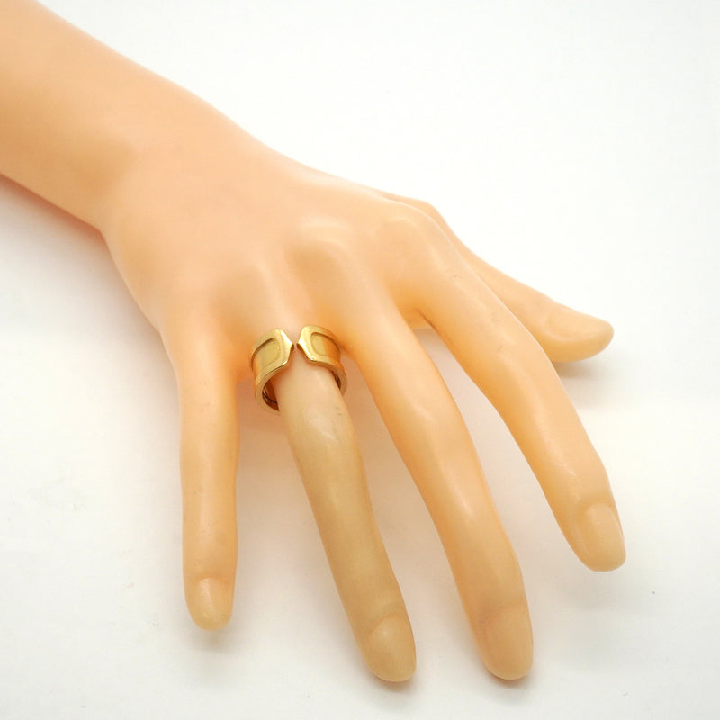 【6jkb0244】カルティエ リング C2/ワイド K18YG イエローゴールド ＃51【中古】レディース
