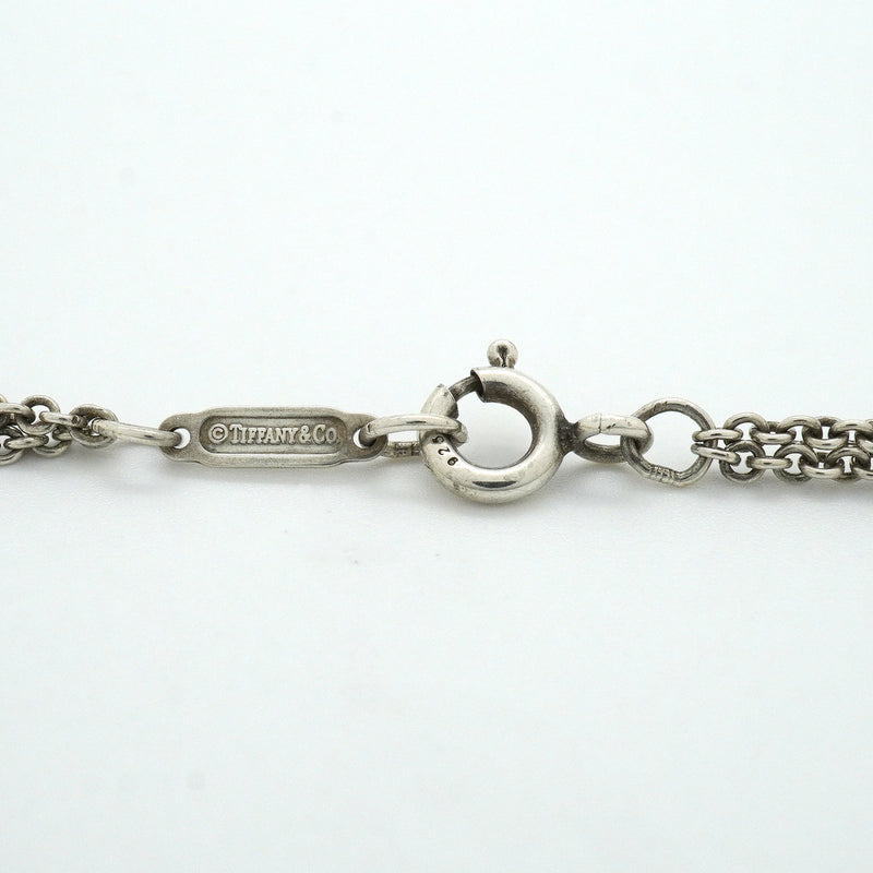 【6jkb0258】ティファニー ネックレス インフィニティ ダブルチェーン シルバー925【中古】レディース