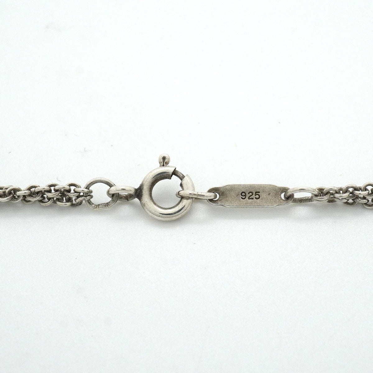 【6jkb0258】ティファニー ネックレス インフィニティ ダブルチェーン シルバー925【中古】レディース