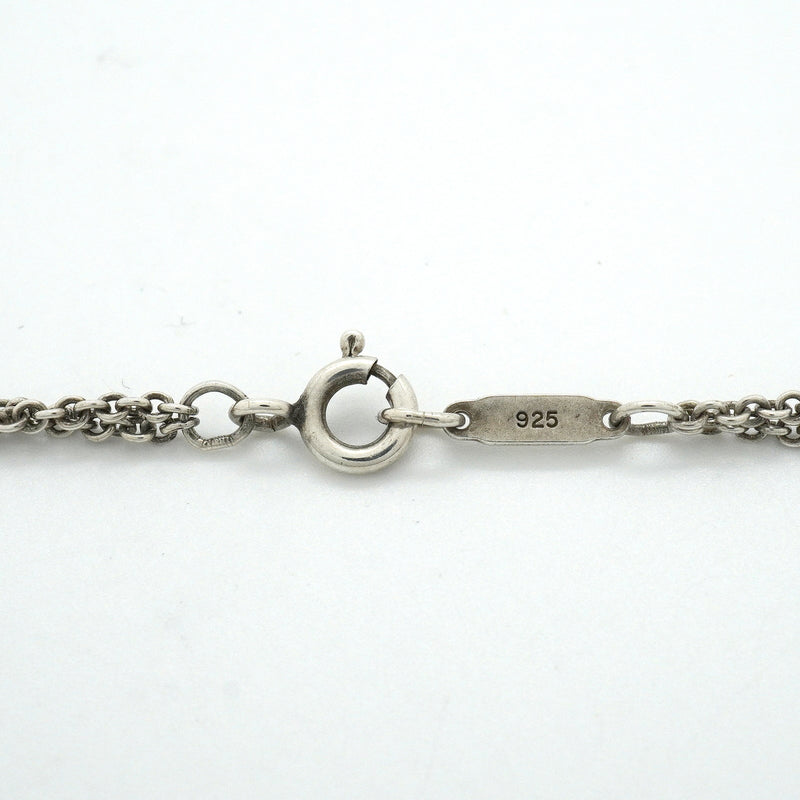 【6jkb0258】ティファニー ネックレス インフィニティ ダブルチェーン シルバー925【中古】レディース