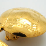 【6jkb0260】シャネル イヤリング ヴィンテージ ココマーク マトラッセ GPメッキ ゴールド【中古】レディース