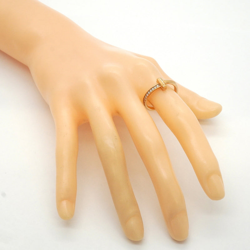 【6jkb0262】ティファニー リング Tワン K18PG ピンクゴールド ダイヤモンド 0.08ct 15号【中古】メンズ レディース ユニセックス