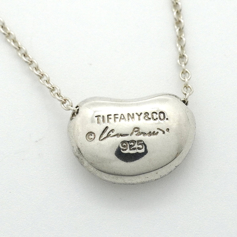 【6jkb0266】ティファニー ネックレス ビーン シルバー925【中古】レディース
