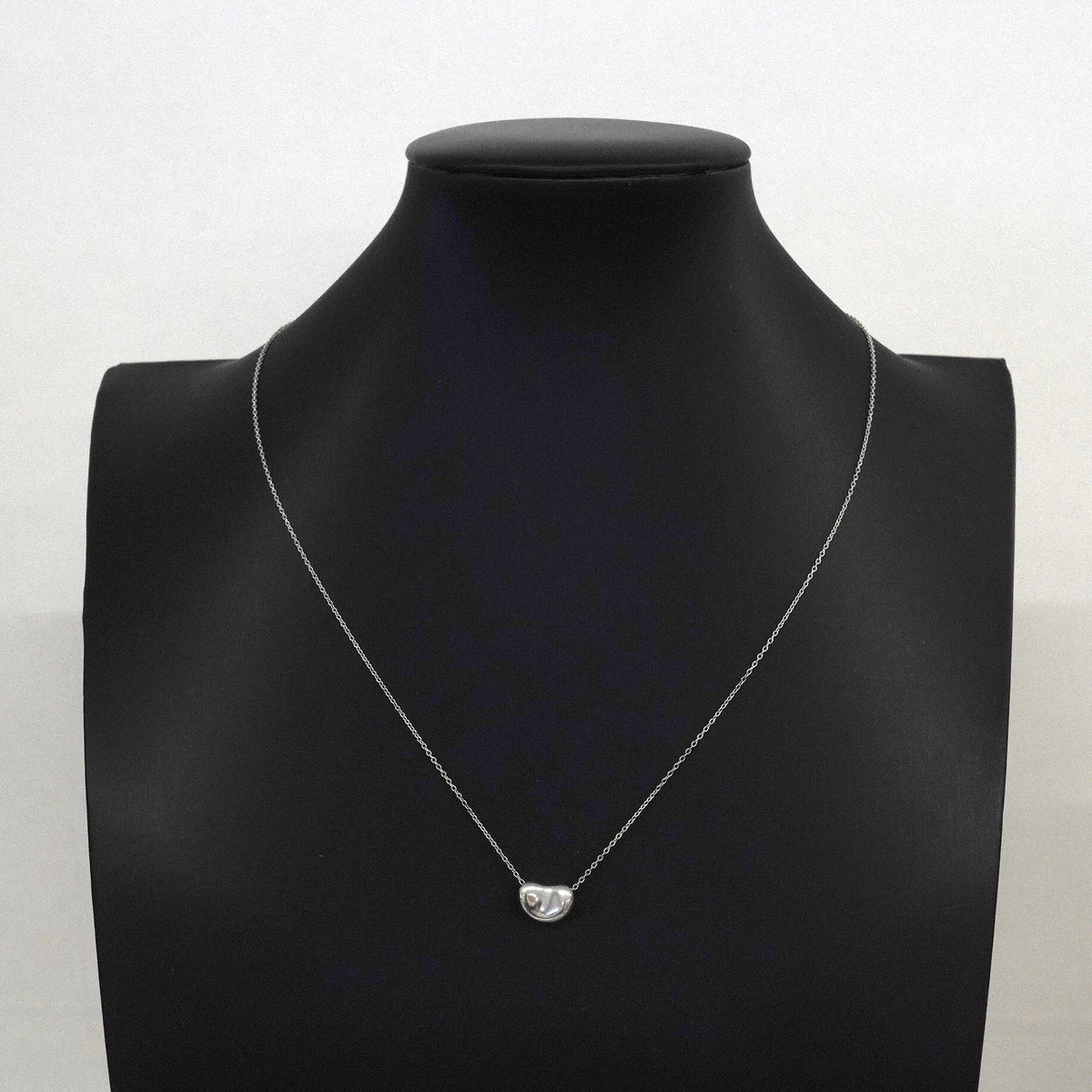 【6jkb0266】ティファニー ネックレス ビーン シルバー925【中古】レディース