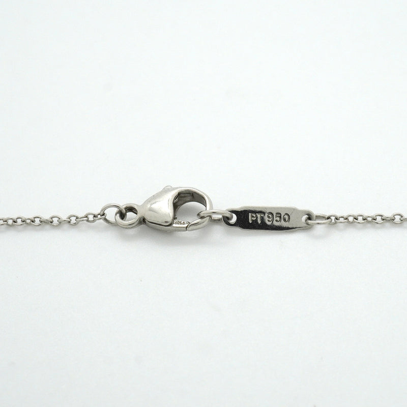 【6jkb0278】ティファニー ネックレス ジャズ/グラジュエイテッド Pt950 プラチナ ダイヤモンド ピンクサファイア【中古】レディース