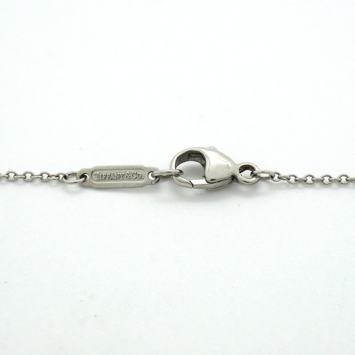 【6jkb0278】ティファニー ネックレス ジャズ/グラジュエイテッド Pt950 プラチナ ダイヤモンド ピンクサファイア【中古】レディース