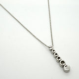 【6jkb0278】ティファニー ネックレス ジャズ/グラジュエイテッド Pt950 プラチナ ダイヤモンド ピンクサファイア【中古】レディース