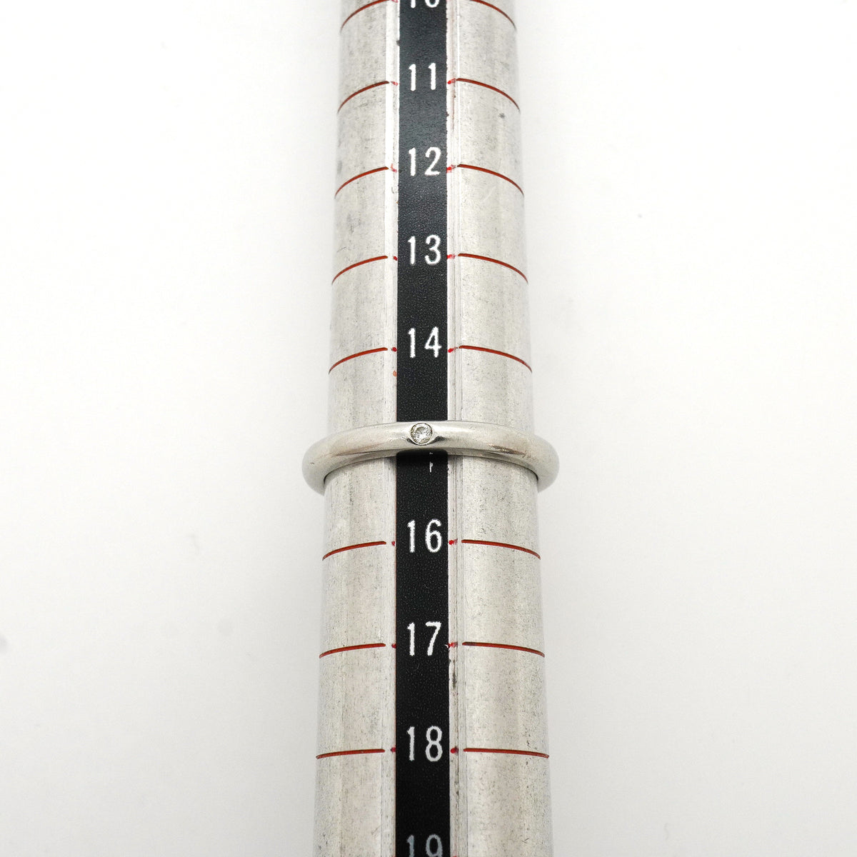 【6jkb0286】ティファニー リング スタッキングバンド 1PD Pt950 プラチナ ダイヤモンド 15号【中古】レディース