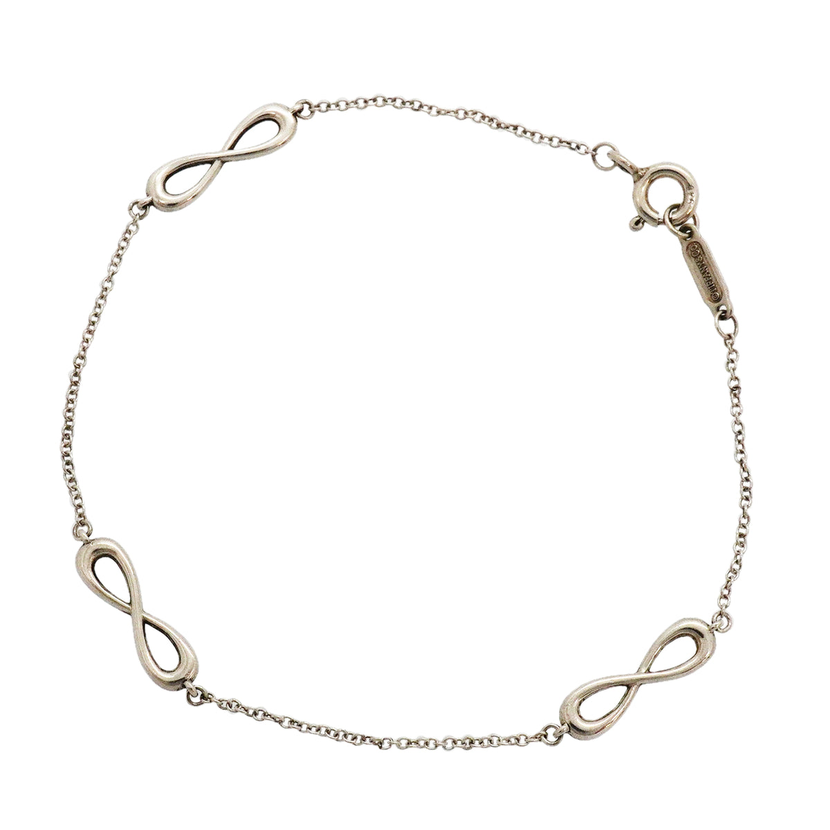 【6jkb0289】ティファニー ブレスレット インフィニティ エンドレス シルバー925【中古】レディース