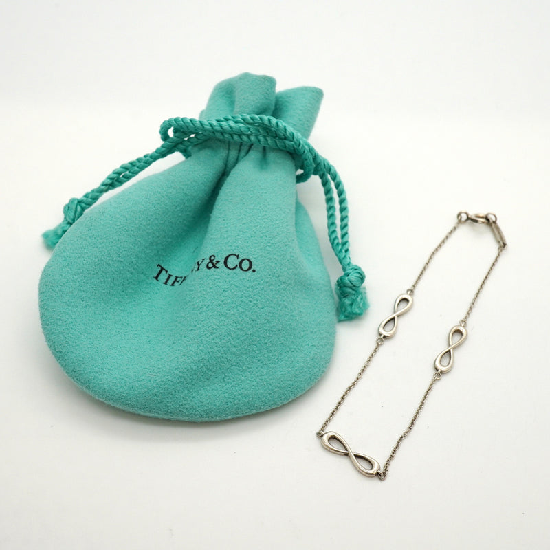 【6jkb0289】ティファニー ブレスレット インフィニティ エンドレス シルバー925【中古】レディース