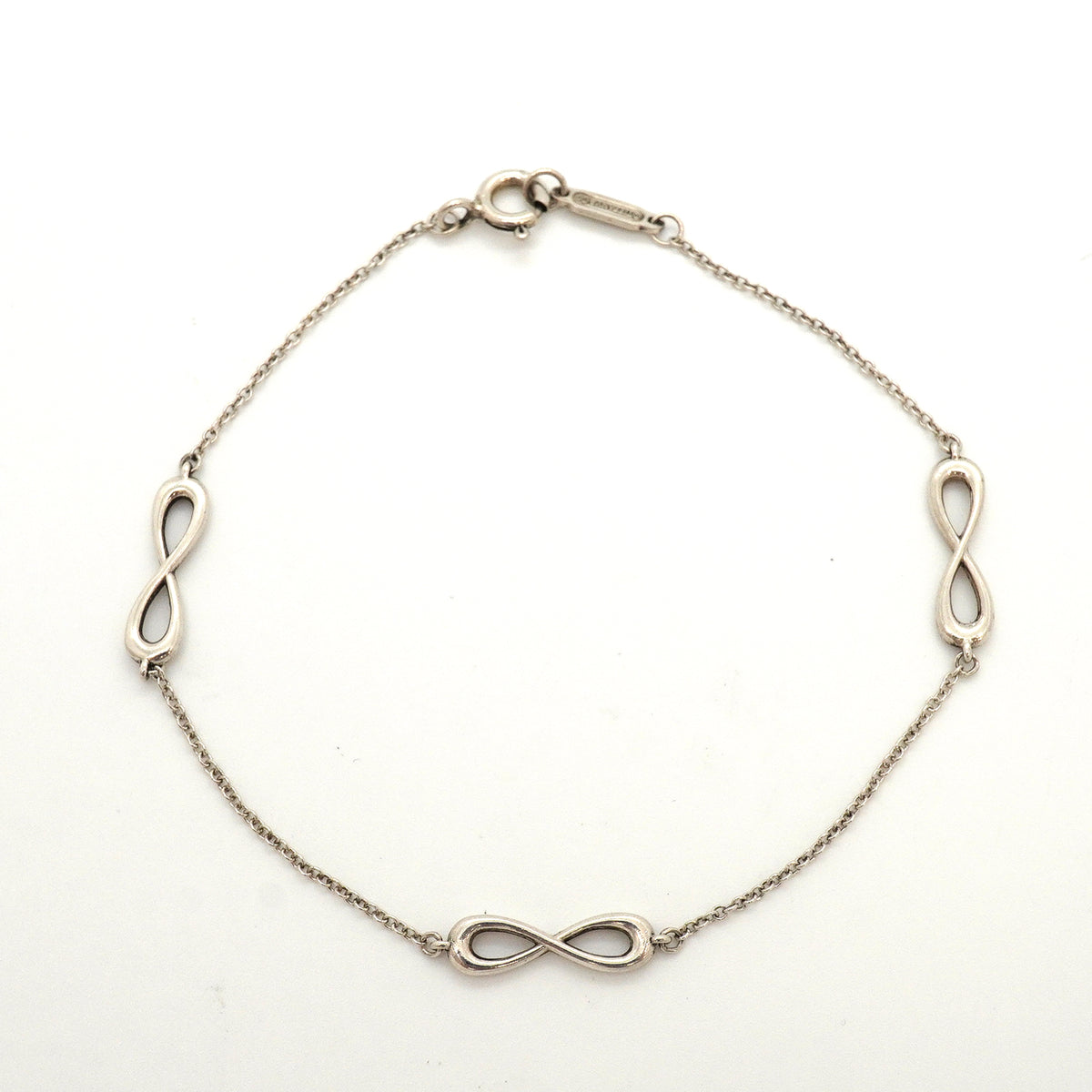 【6jkb0289】ティファニー ブレスレット インフィニティ エンドレス シルバー925【中古】レディース