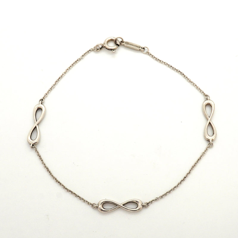 【6jkb0289】ティファニー ブレスレット インフィニティ エンドレス シルバー925【中古】レディース