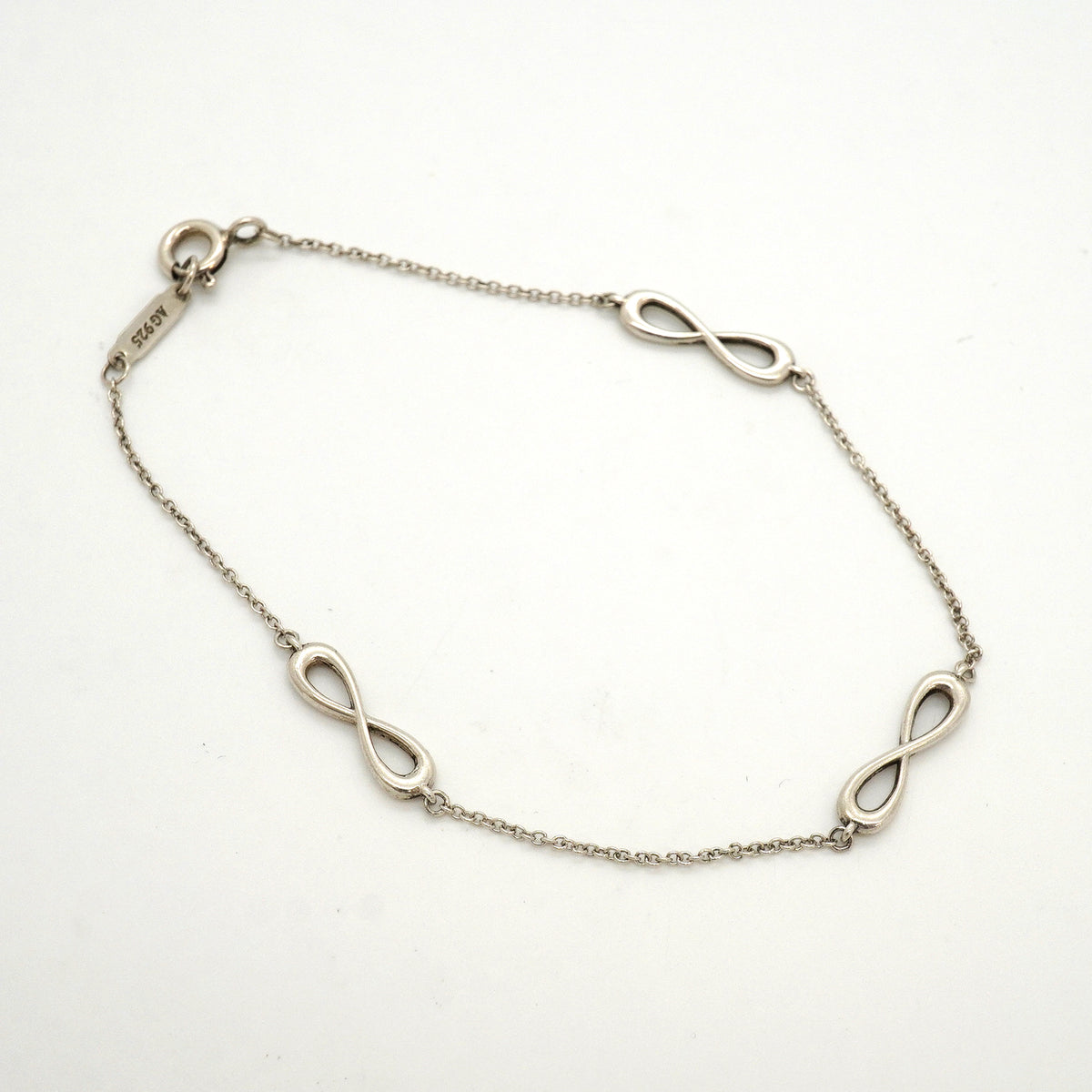 【6jkb0289】ティファニー ブレスレット インフィニティ エンドレス シルバー925【中古】レディース