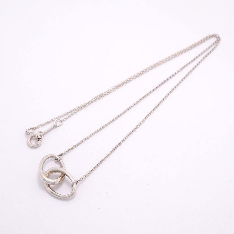 【6jkb0294】ティファニー ネックレス ダブルループ シルバー925【中古】レディース