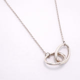 【6jkb0294】ティファニー ネックレス ダブルループ シルバー925【中古】レディース