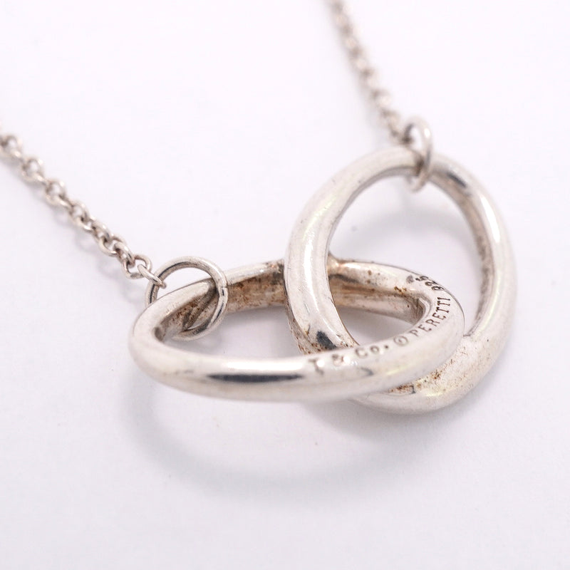 【6jkb0294】ティファニー ネックレス ダブルループ シルバー925【中古】レディース